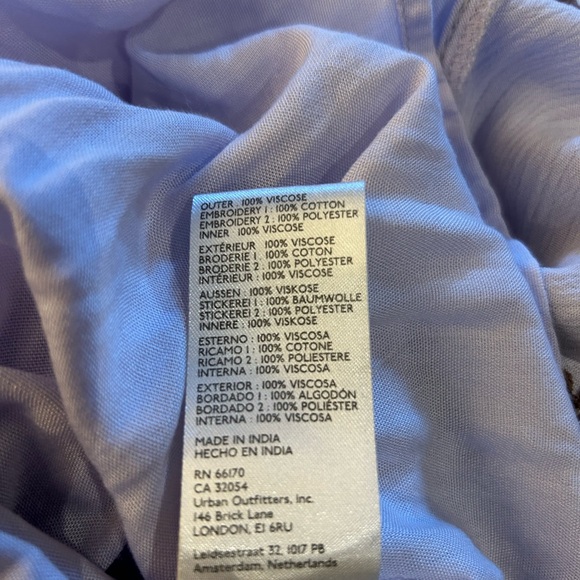 NEW FREE PEOPLE Riley Embroidered Maxi Dress Lavender‎ Purple Boho Peasant XS-M - Picture 10 of 16